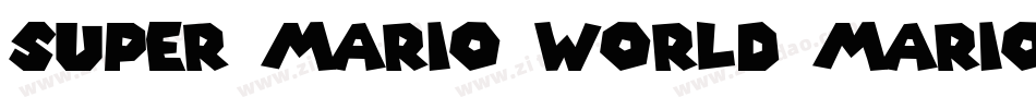 Super Mario World Mario字体转换